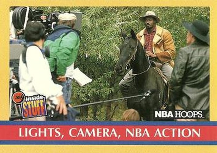 #383 Lights Camera NBA Action - Utah Jazz - 1990-91 Hoops Basketball