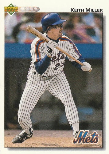 #383 Keith Miller - New York Mets - 1992 Upper Deck Baseball