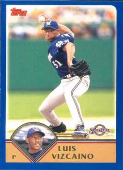 #383 Luis Vizcaino - Milwaukee Brewers - 2003 Topps Baseball