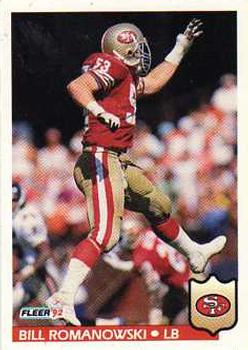 #383 Bill Romanowski - San Francisco 49ers - 1992 Fleer Football