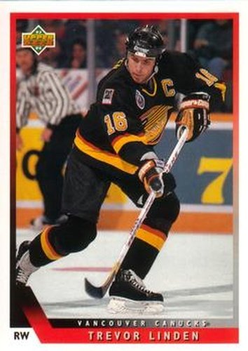 #383 Trevor Linden - Vancouver Canucks - 1993-94 Upper Deck Hockey