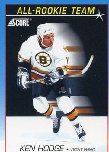 #383 Ken Hodge - Boston Bruins - 1991-92 Score Canadian Bilingual Hockey