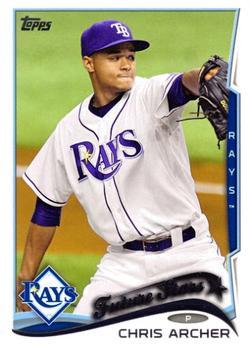 #383a Chris Archer - Tampa Bay Rays - 2014 Topps Baseball
