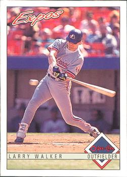 #384 Larry Walker - Montreal Expos - 1993 O-Pee-Chee Baseball