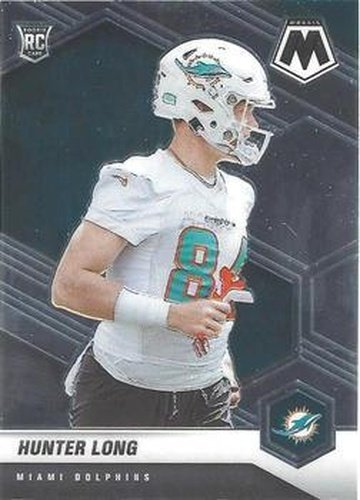 #384 Hunter Long - Miami Dolphins - 2021 Panini Mosaic Football