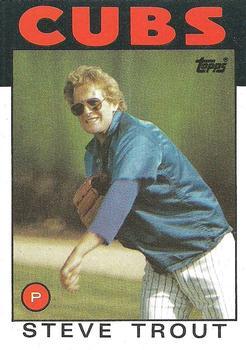 #384 Steve Trout - Chicago Cubs - 1986 Topps Baseball