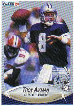 #384 Troy Aikman - Dallas Cowboys - 1990 Fleer Football