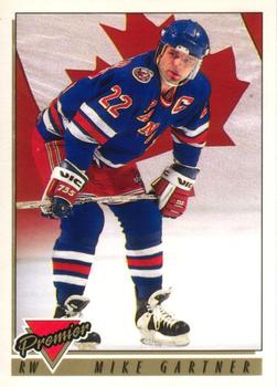 #384 Mike Gartner - New York Rangers - 1993-94 O-Pee-Chee Premier Hockey