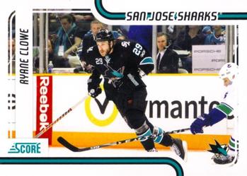 #384 Ryane Clowe - San Jose Sharks - 2011-12 Score Hockey