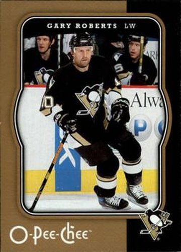 #385 Gary Roberts - Pittsburgh Penguins - 2007-08 O-Pee-Chee Hockey