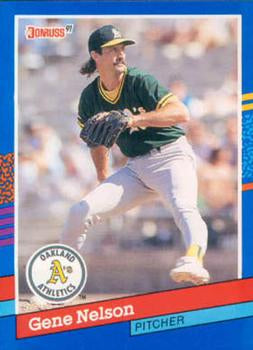 #385 Gene Nelson - Oakland Athletics - 1991 Donruss Baseball