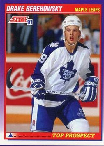 #385 Drake Berehowsky - Toronto Maple Leafs - 1991-92 Score American Hockey