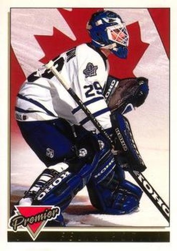 #385 Felix Potvin - Toronto Maple Leafs - 1993-94 O-Pee-Chee Premier Hockey - Gold