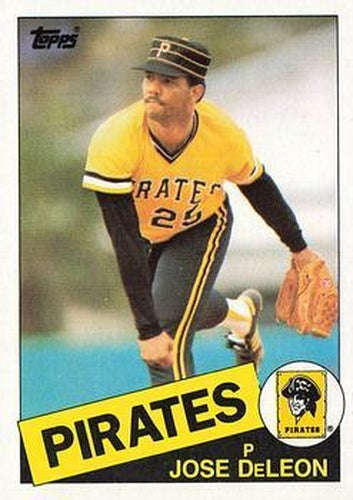 #385 Jose DeLeon - Pittsburgh Pirates - 1985 Topps Baseball