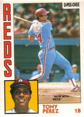 #385 Tony Perez - Cincinnati Reds - 1984 O-Pee-Chee Baseball