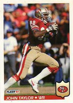 #385 John Taylor - San Francisco 49ers - 1992 Fleer Football