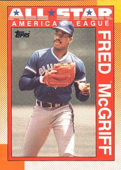 #385 Fred McGriff - Toronto Blue Jays - 1990 O-Pee-Chee Baseball