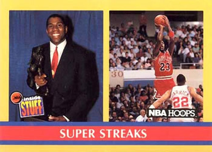 #385 Super Streaks - Los Angeles Lakers / Chicago Bulls - 1990-91 Hoops Basketball