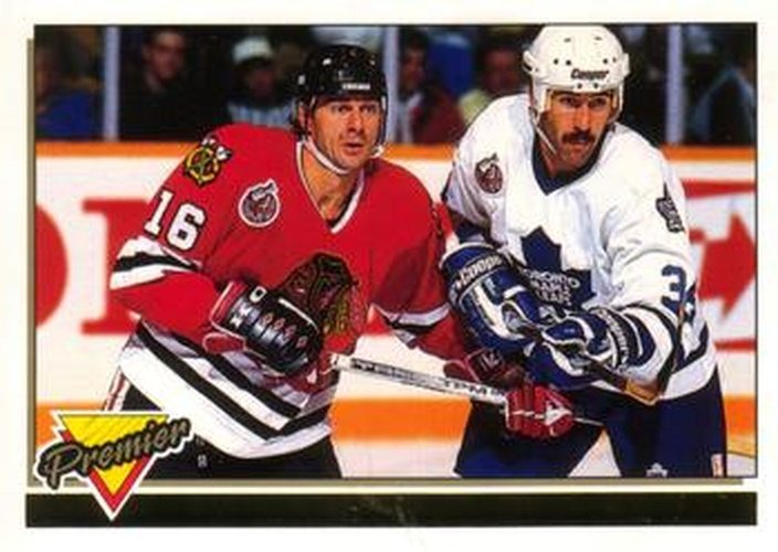 #386 Michel Goulet - Chicago Blackhawks - 1993-94 O-Pee-Chee Premier Hockey - Gold