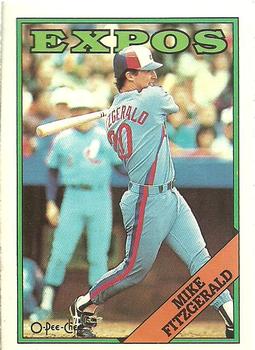 #386 Mike Fitzgerald - Montreal Expos - 1988 O-Pee-Chee Baseball