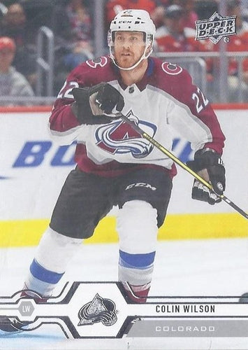 #386 Colin Wilson - Colorado Avalanche - 2019-20 Upper Deck Hockey