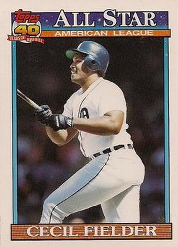 #386 Cecil Fielder - Detroit Tigers - 1991 O-Pee-Chee Baseball