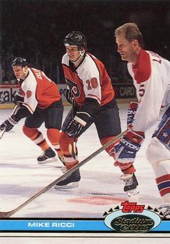 #386 Mike Ricci - Philadelphia Flyers - 1991-92 Stadium Club Hockey
