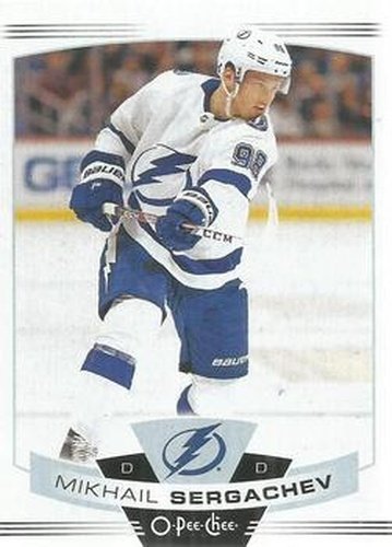 #386 Mikhail Sergachev - Tampa Bay Lightning - 2019-20 O-Pee-Chee Hockey