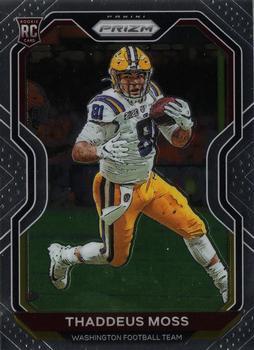 #386 Thaddeus Moss - Washington Football Team - 2020 Panini Prizm Football