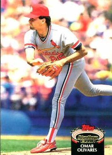 #386 Omar Olivares - St. Louis Cardinals - 1992 Stadium Club Baseball