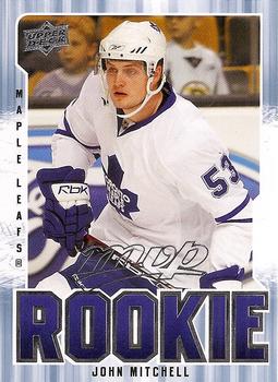 #386 John Mitchell - Toronto Maple Leafs - 2008-09 Upper Deck MVP Hockey
