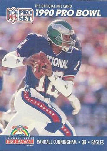 #386 Randall Cunningham - Philadelphia Eagles - 1990 Pro Set Football