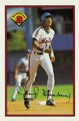 #387 Darryl Strawberry - New York Mets - 1989 Bowman Baseball