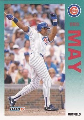 #387 Derrick May - Chicago Cubs - 1992 Fleer Baseball