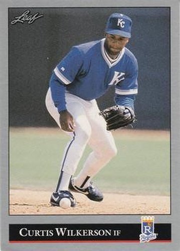 #387 Curtis Wilkerson - Kansas City Royals - 1992 Leaf Baseball