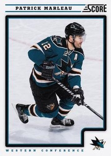 #387 Patrick Marleau - San Jose Sharks - 2012-13 Score Hockey