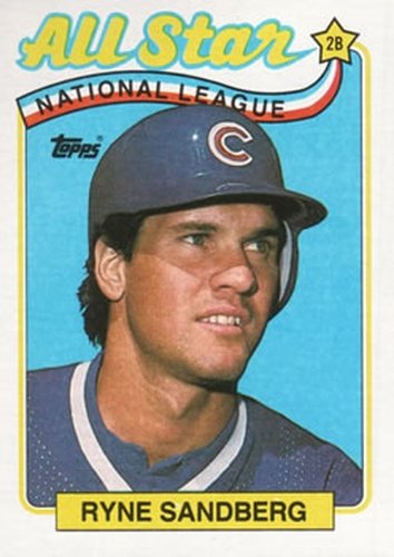 #387 Ryne Sandberg - Chicago Cubs - 1989 Topps Baseball