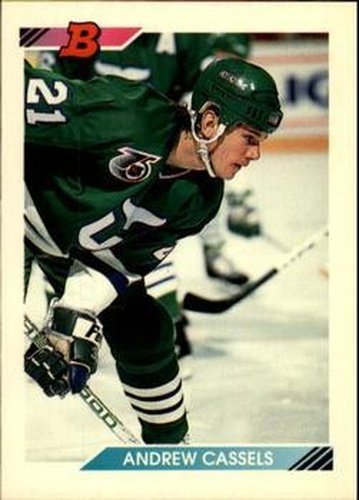 #387 Andrew Cassels - Hartford Whalers - 1992-93 Bowman Hockey