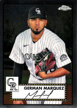 #387 German Marquez - Colorado Rockies - 2021 Topps Chrome Platinum Anniversary Baseball