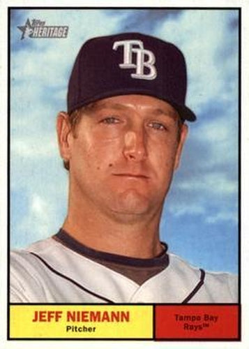 #387 Jeff Niemann - Tampa Bay Rays - 2010 Topps Heritage Baseball