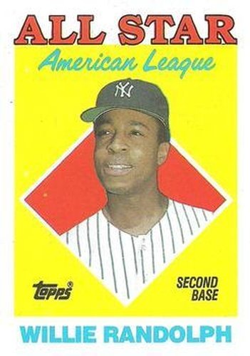 #387 Willie Randolph - New York Yankees - 1988 Topps Baseball