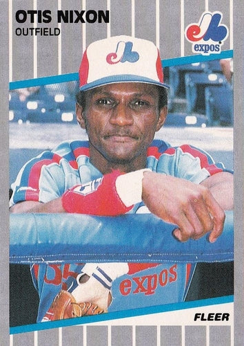 #387 Otis Nixon - Montreal Expos - 1989 Fleer Baseball