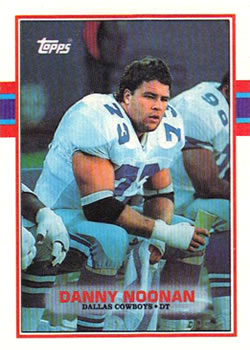 #387 Danny Noonan - Dallas Cowboys - 1989 Topps Football