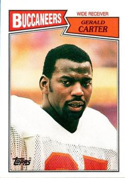 #387 Gerald Carter - Tampa Bay Buccaneers - 1987 Topps Football