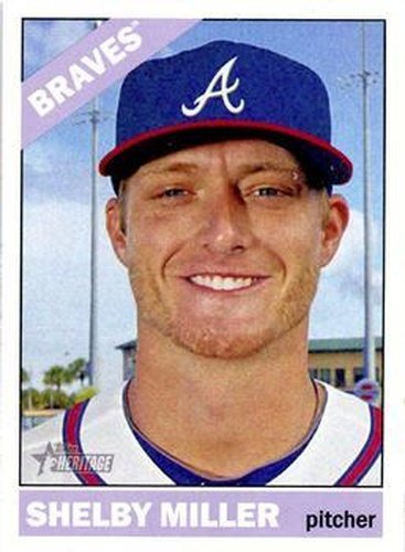 #387b Shelby Miller - Atlanta Braves - 2015 Topps Heritage Baseball