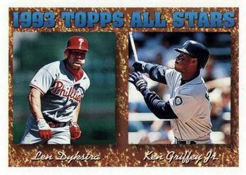 #388 Len Dykstra / Ken Griffey, Jr. - Philadelphia Phillies / Seattle Mariners - 1994 Topps Baseball