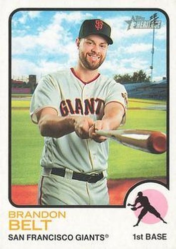 #388 Brandon Belt - San Francisco Giants - 2022 Topps Heritage Baseball