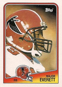 #389 Major Everett - Atlanta Falcons - 1988 Topps Football