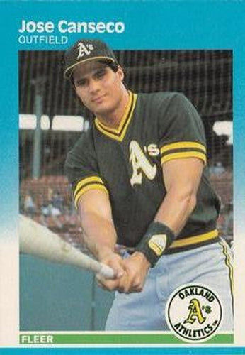 #389 Jose Canseco - Oakland Athletics - 1987 Fleer Baseball
