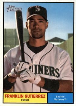 #389 Franklin Gutierrez - Seattle Mariners - 2010 Topps Heritage Baseball